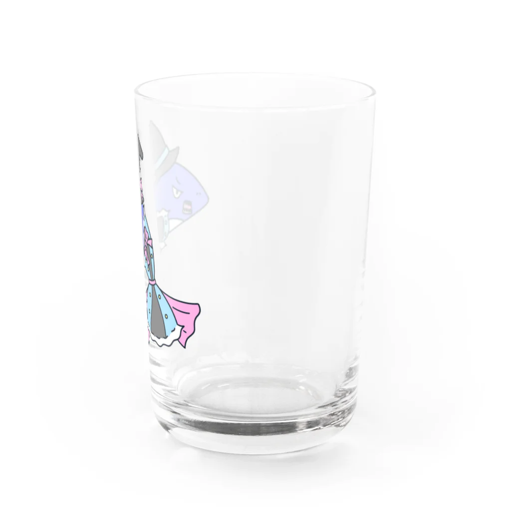 🌸砂糖ましろ🌸のサメに魔女帽子 Water Glass :right
