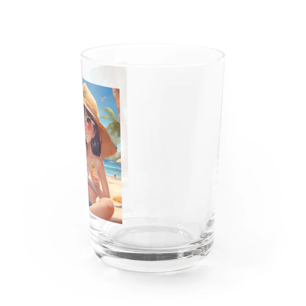 Chama's shopのビーチガール Water Glass :right