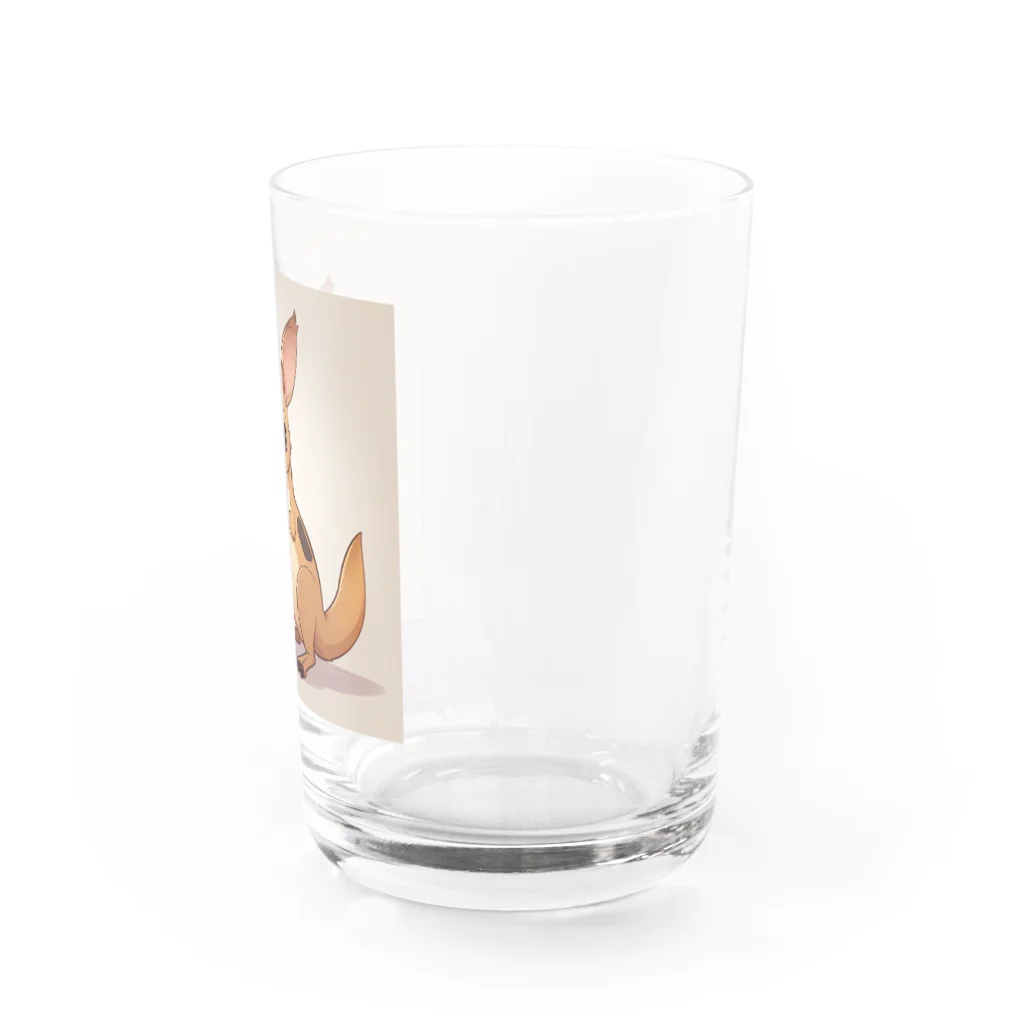 ganeshaのおもちゃの顕微鏡でかわいいカンガルーに会おう Water Glass :right