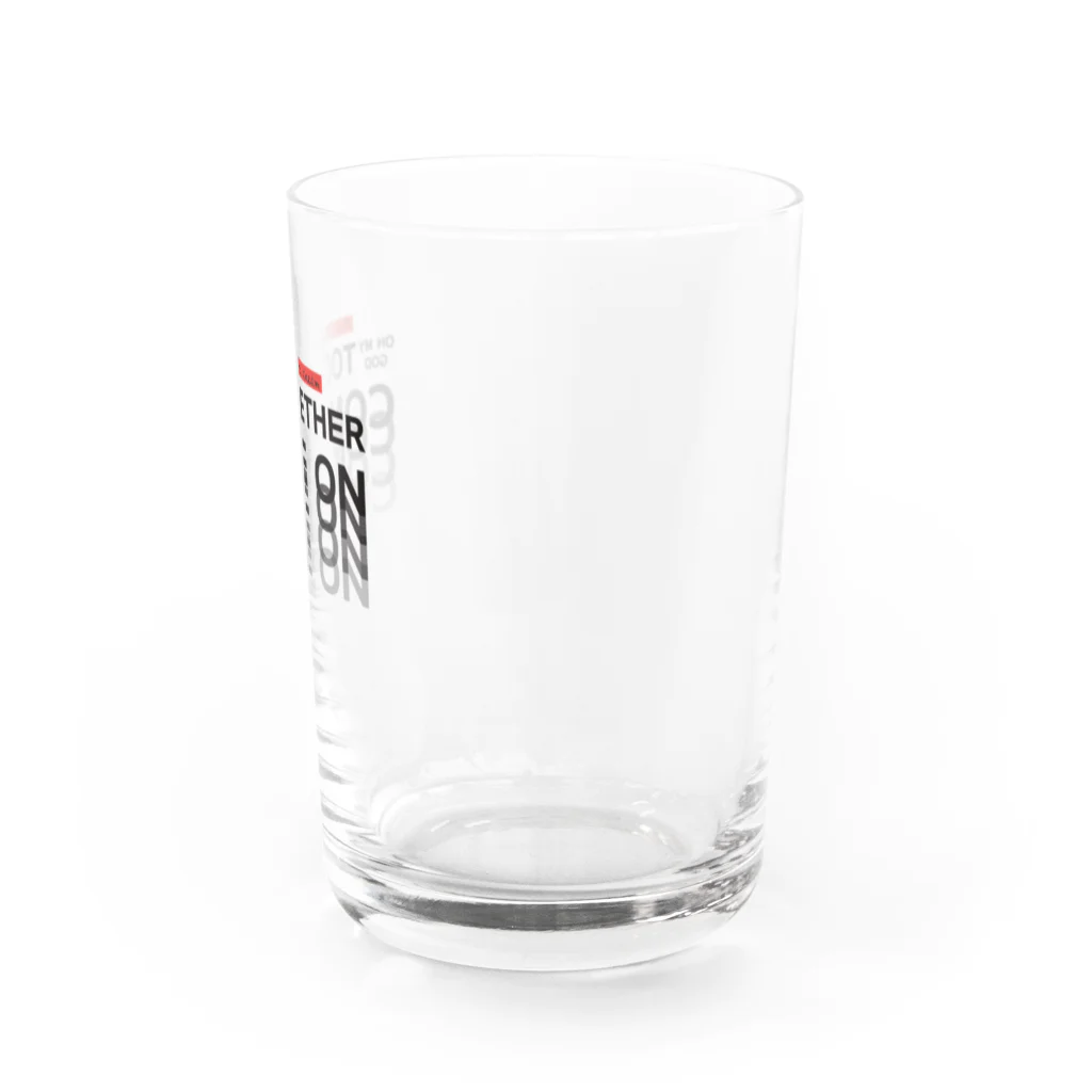 muscle_oniisanのオーマイゴッドトゥギャザー（黒文字） Water Glass :right