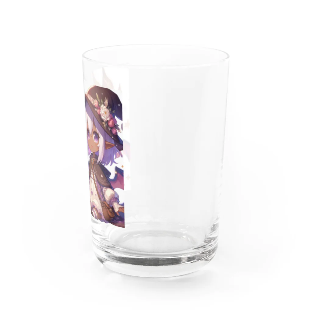 ピクセルパレットのドラゴンと可愛い女の子3 Water Glass :right