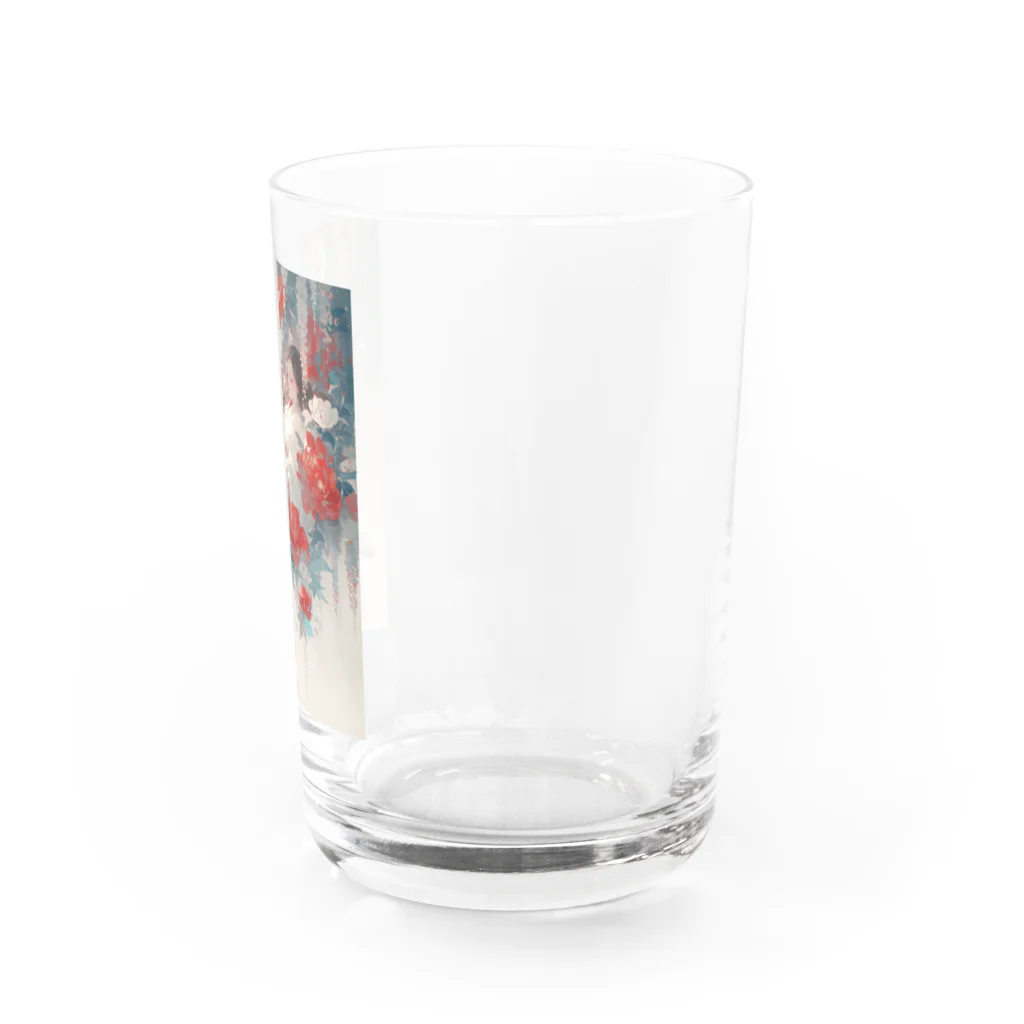 AQUAMETAVERSEの花の空間の中の美女　なでしこ1478 Water Glass :right