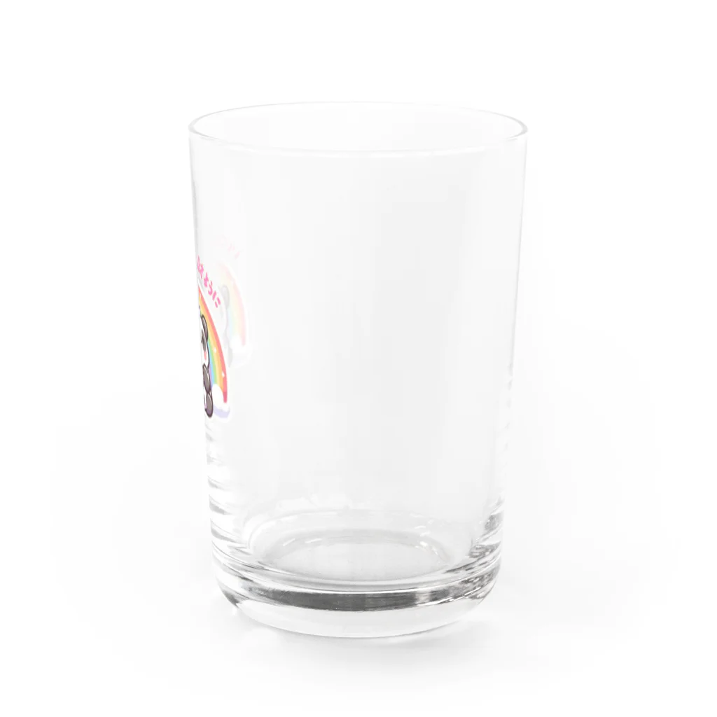 masakichi0027の虹色パンダ Water Glass :right