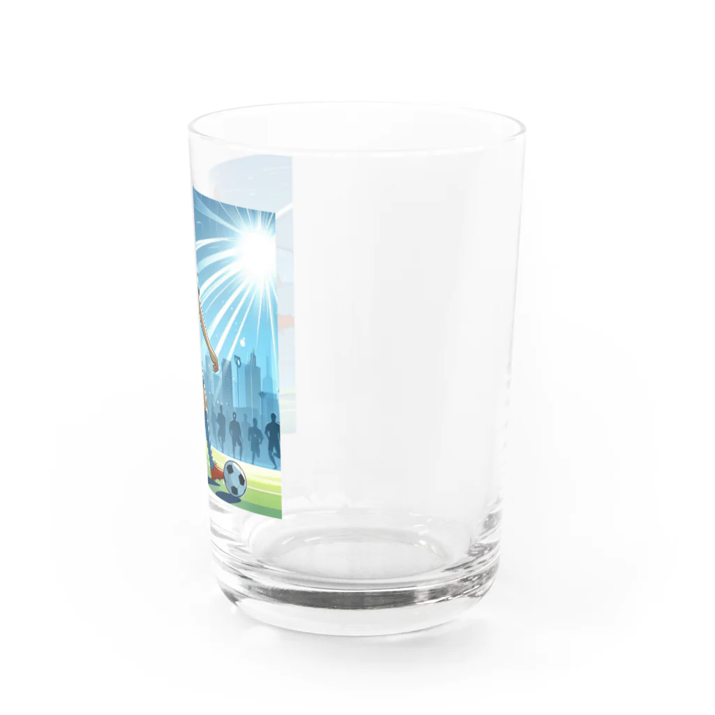 GUNSUNのサッカー Water Glass :right