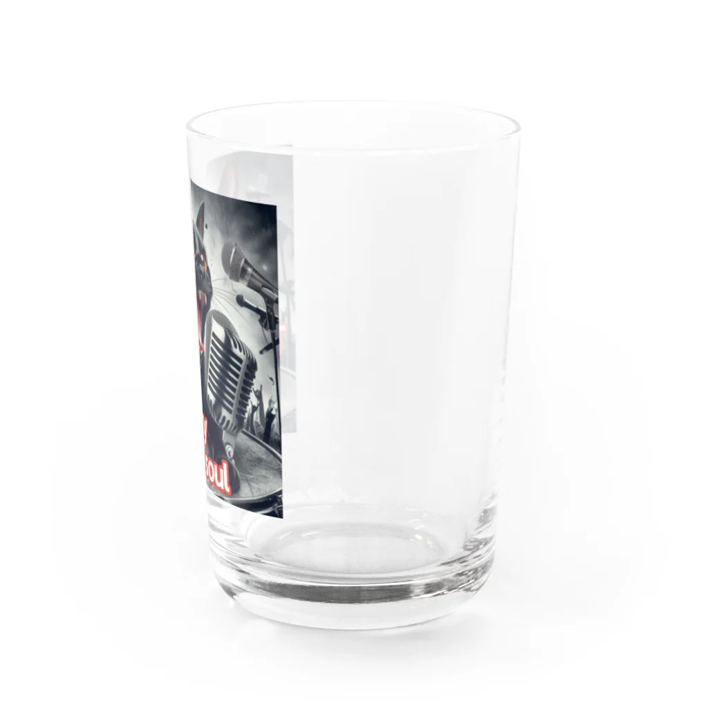 moriyama1981の歌を歌う黒猫 Water Glass :right