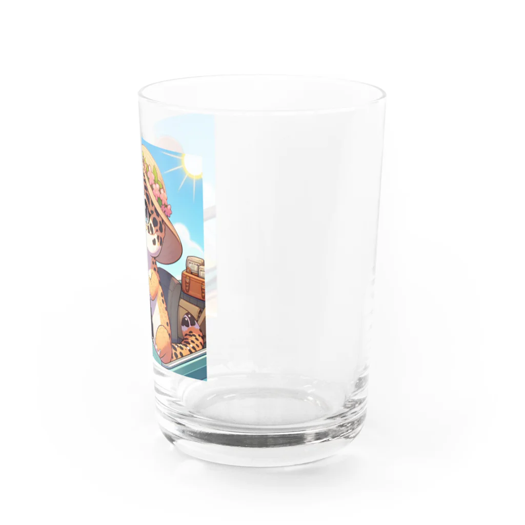 いつでもどこでもヒョウモントカゲモドキくんのドライブするヒョウモントカゲモドキA Water Glass :right