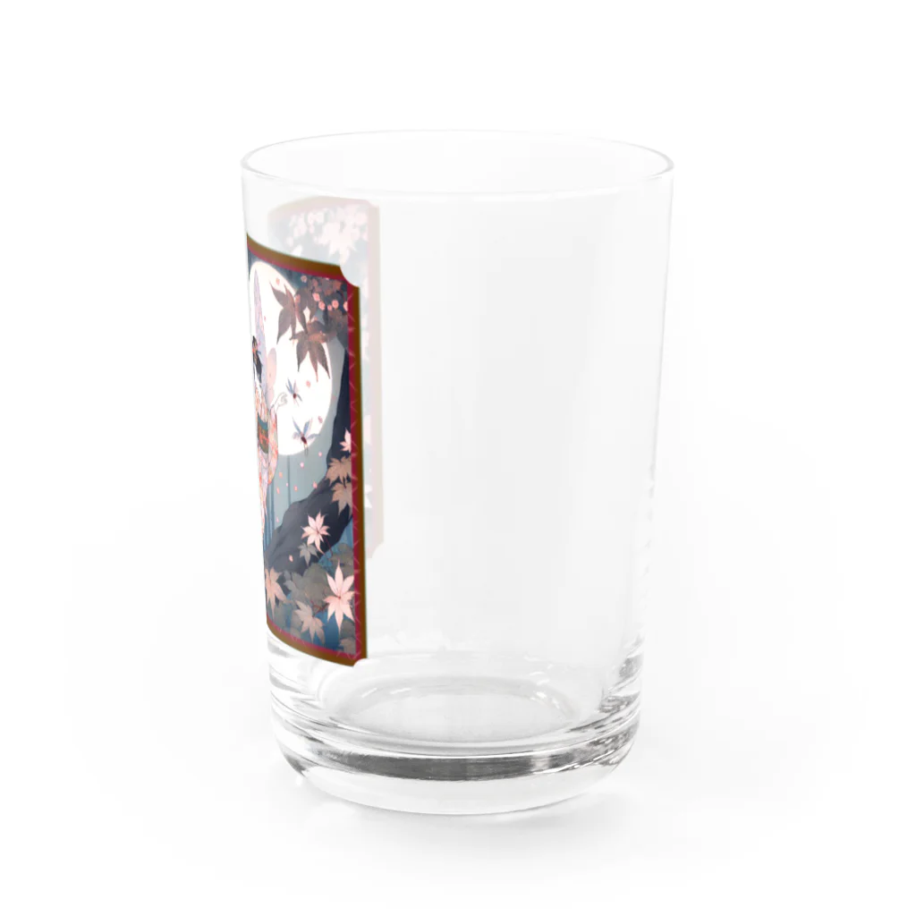 大正ロマン・昭和モダンの紅葉の妖精　精霊　 Water Glass :right