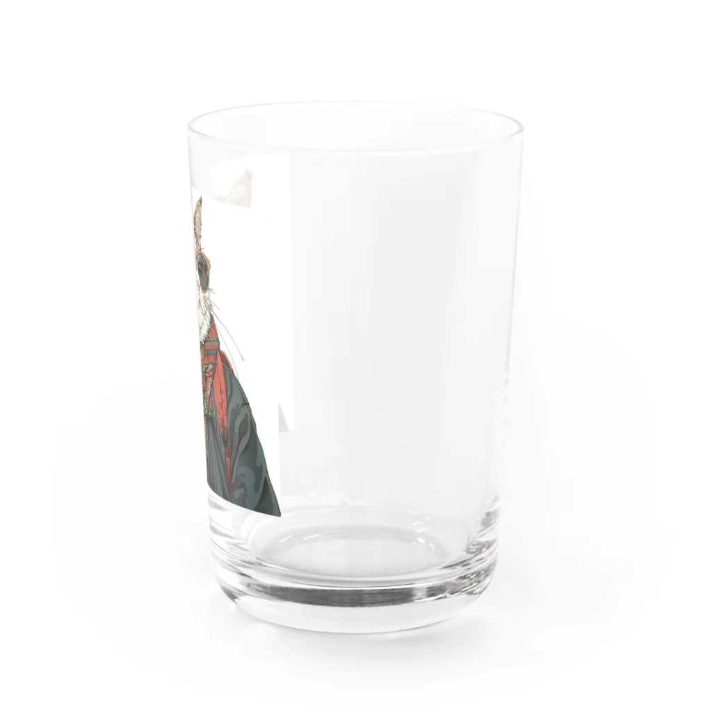 鼻ぺちゃ犬と和猫の和猫  Water Glass :right