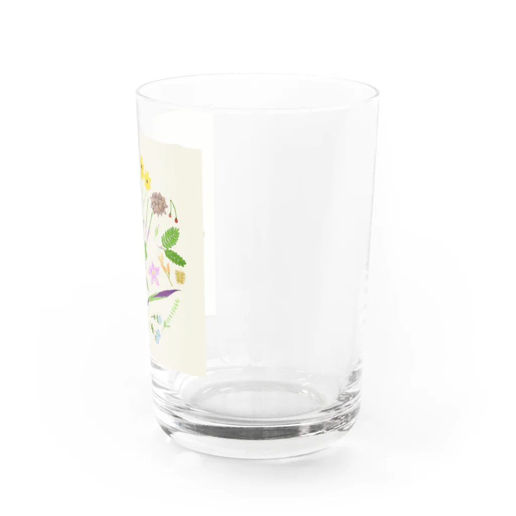 エルモのいろいろショップのボタニカル柄 Water Glass :right