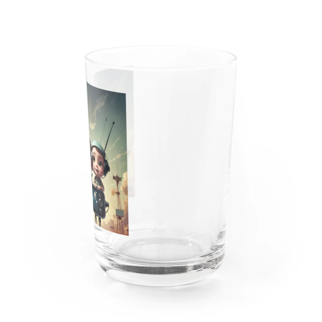 AI妖怪大図鑑の電波妖怪　バリ3兄弟 Water Glass :right