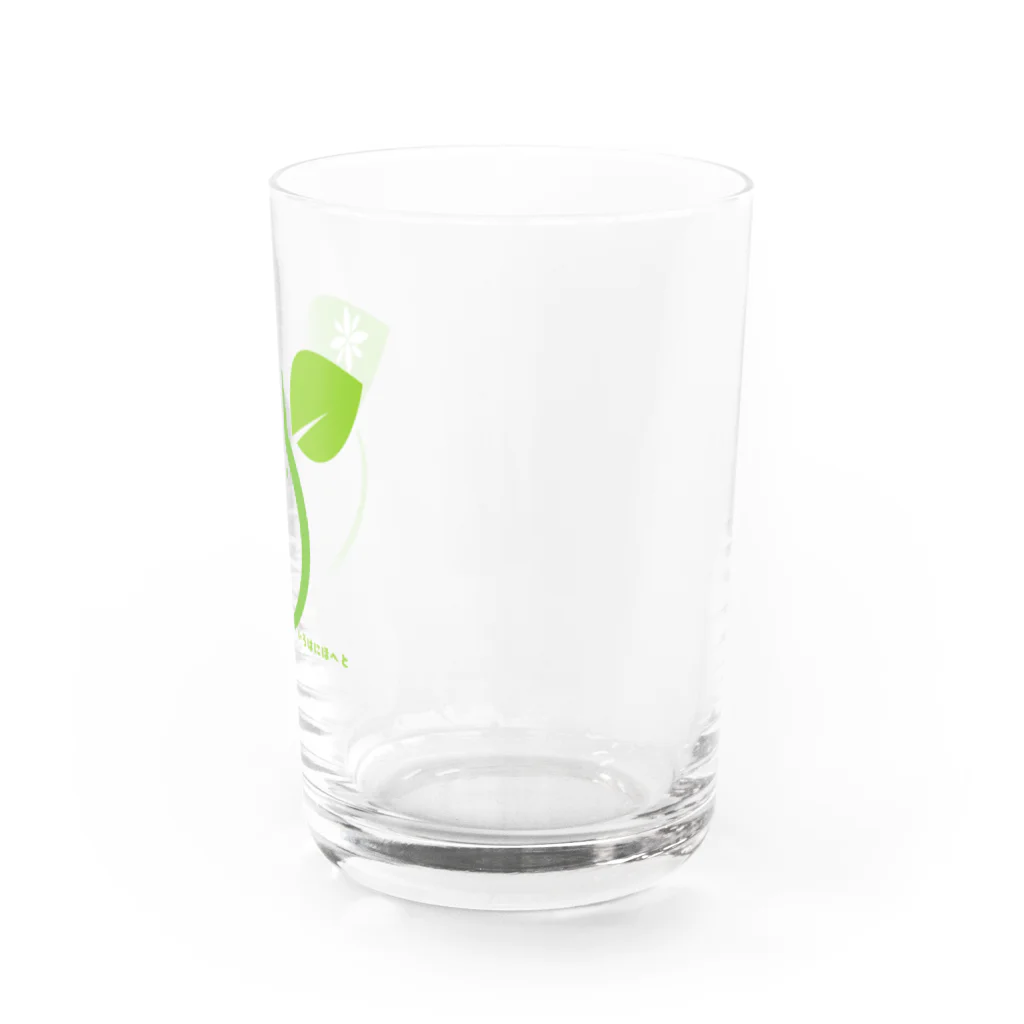 はる_社務所の新緑 Water Glass :right