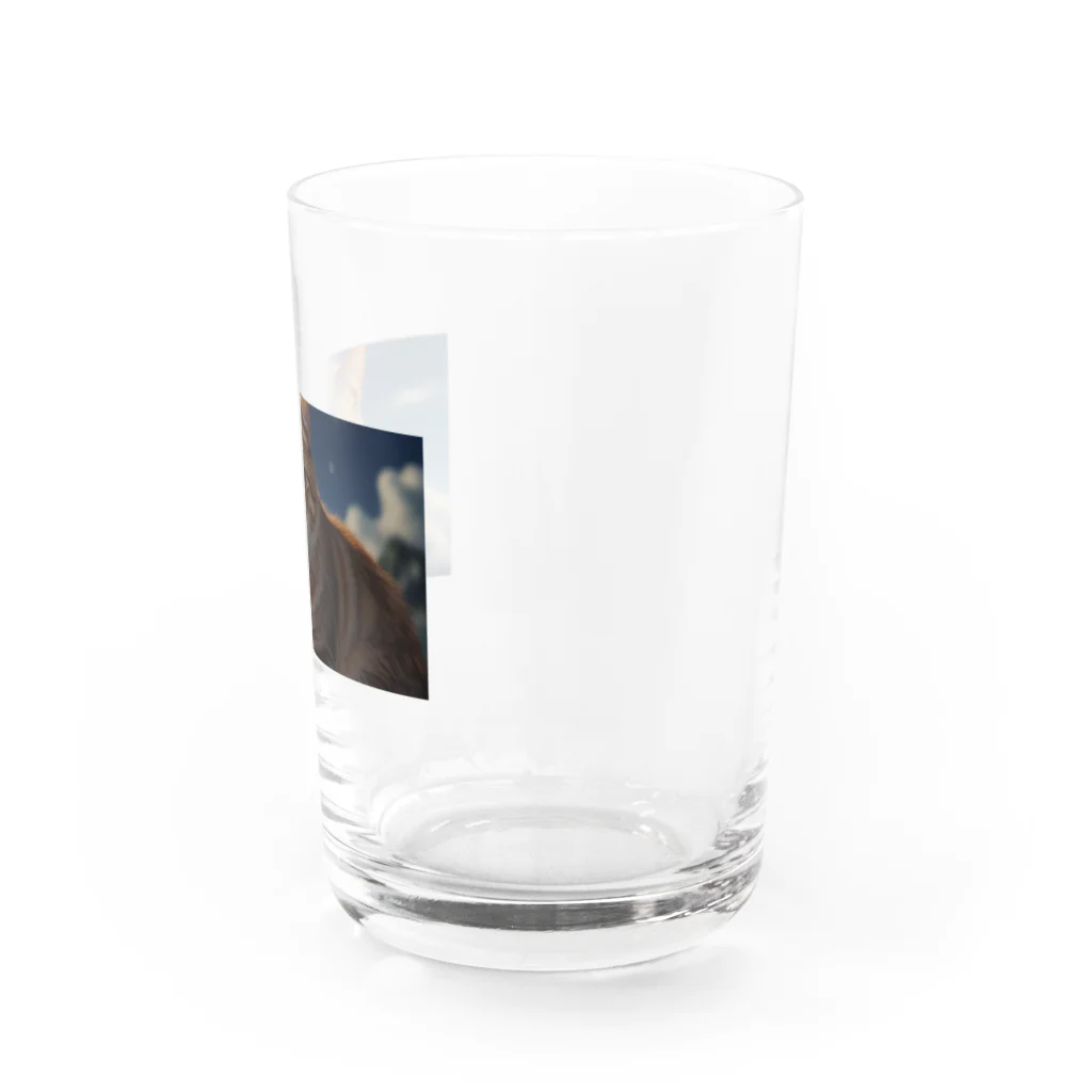 ADOのこちらを見つめる猫 Water Glass :right