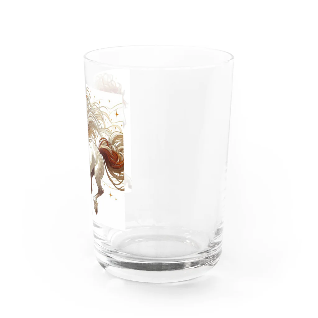 GDWEEDの赤のたてがみ Water Glass :right