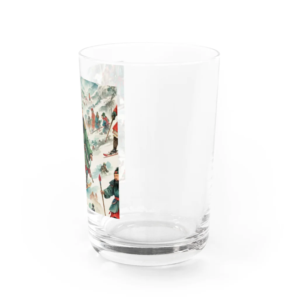 治のスキー関羽 Water Glass :right