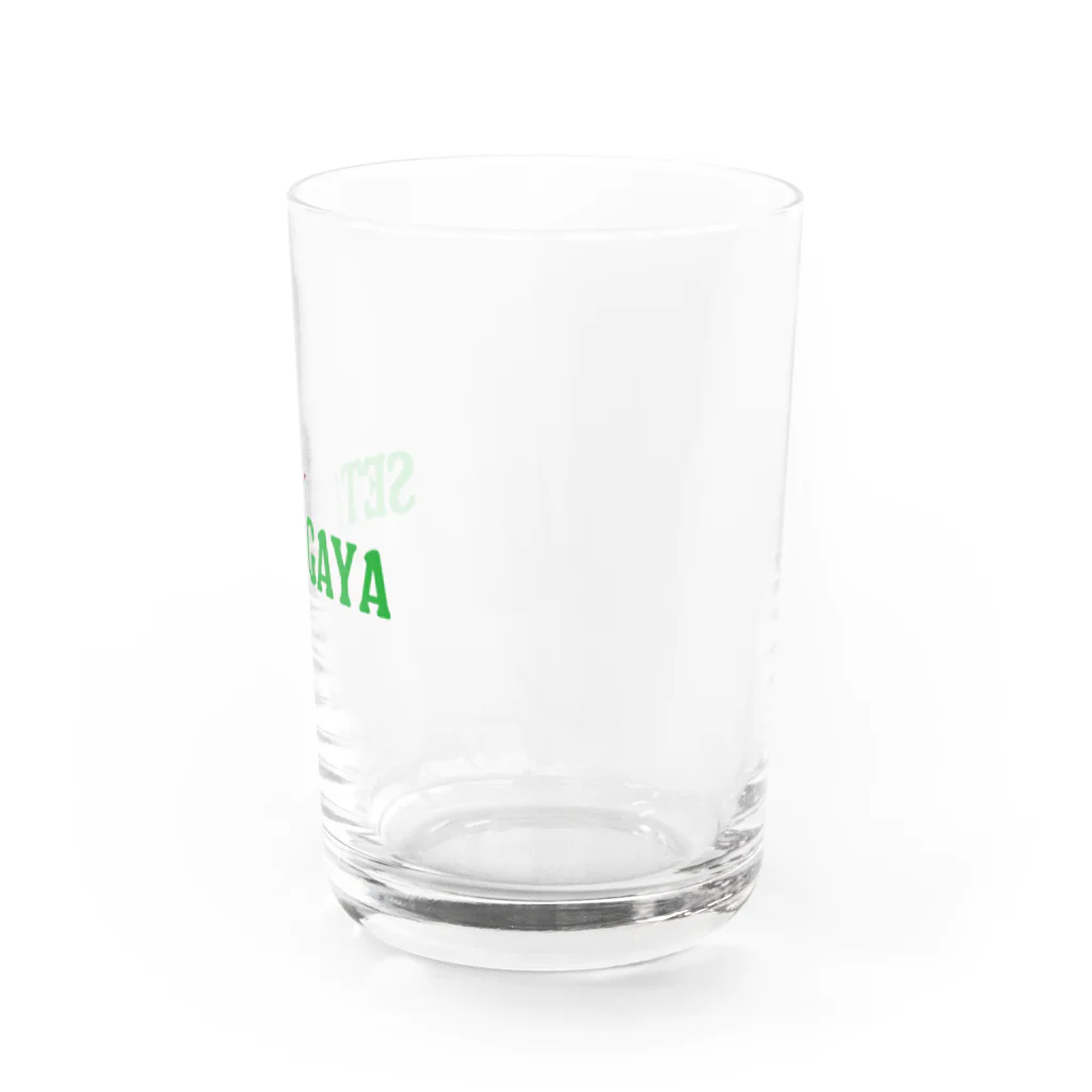 せたが屋さんの世田谷グッズ　グリーンロゴ（setagaya item） Water Glass :right