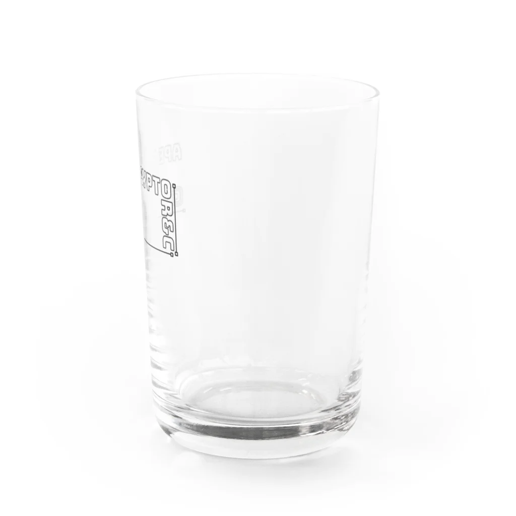 Ape Crypto R&CのApe Crypto R&C Water Glass :right