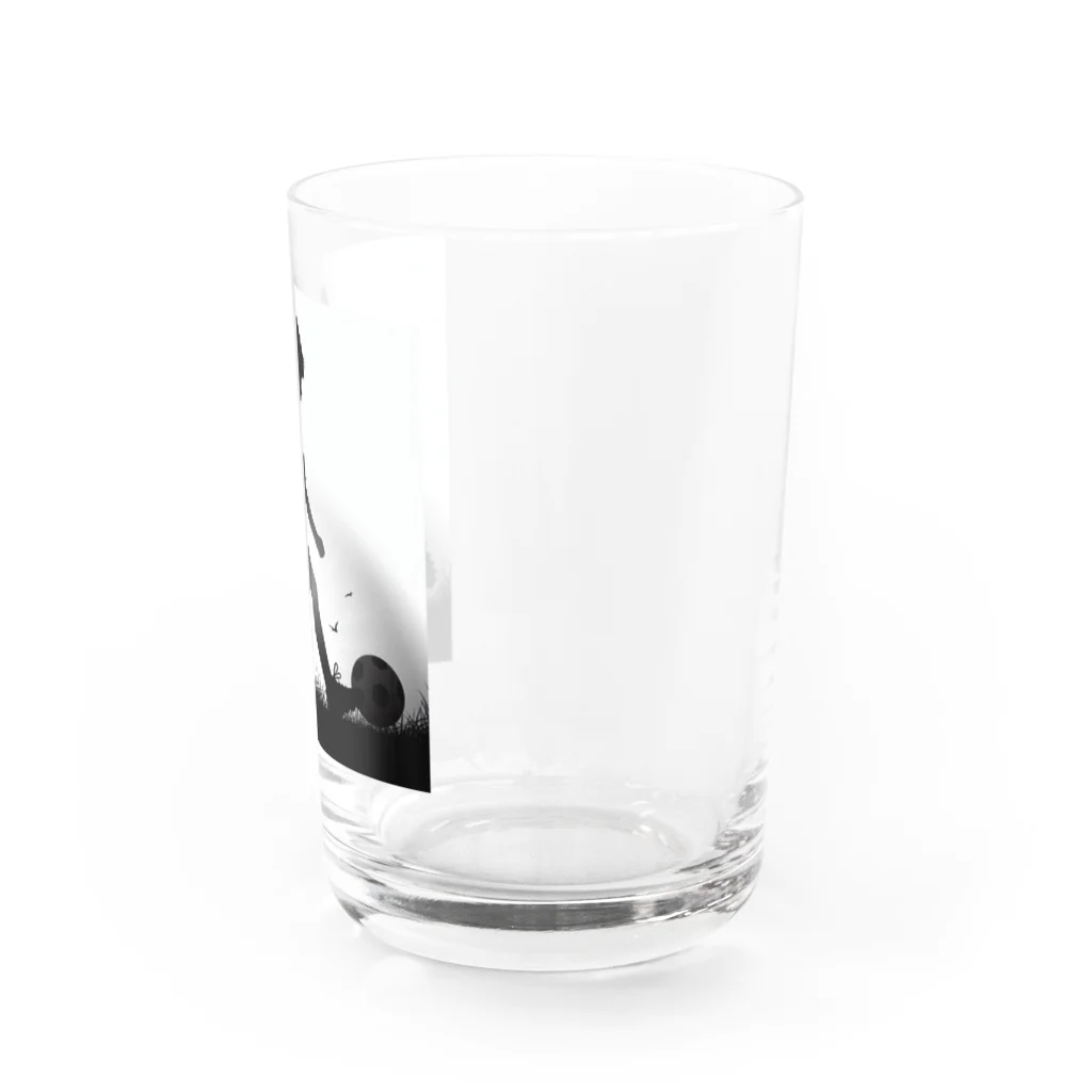 foot8のサッカー少年２ Water Glass :right