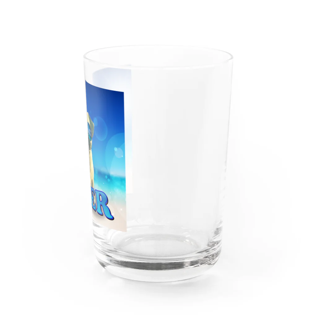 nico20190629のパグ ポコ② Water Glass :right