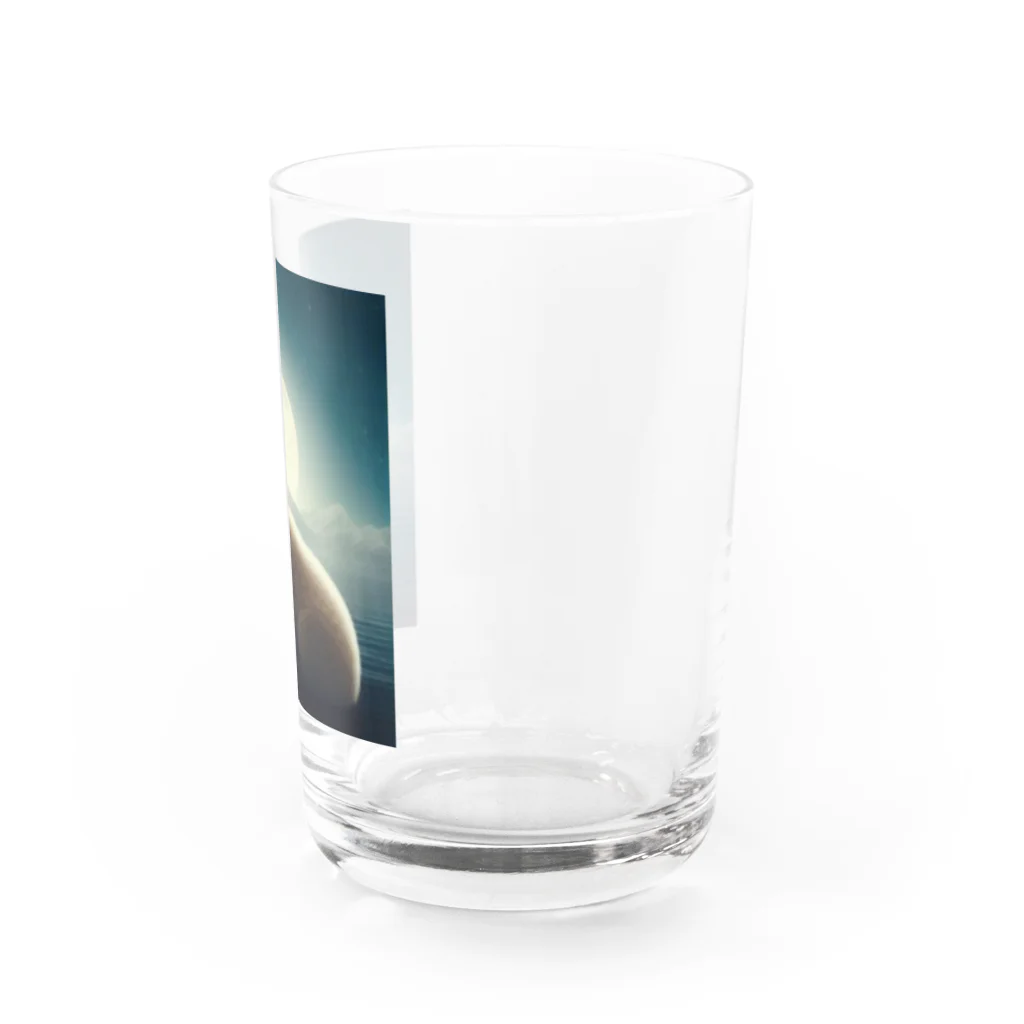 うみのいえ　シロクマ店のシロクマ ロンリー Water Glass :right