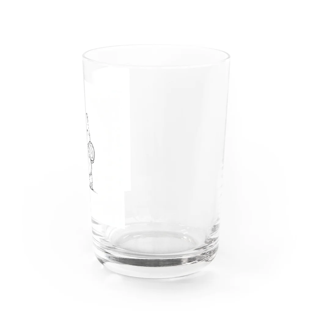 ganeshaのかわいいクマ Water Glass :right