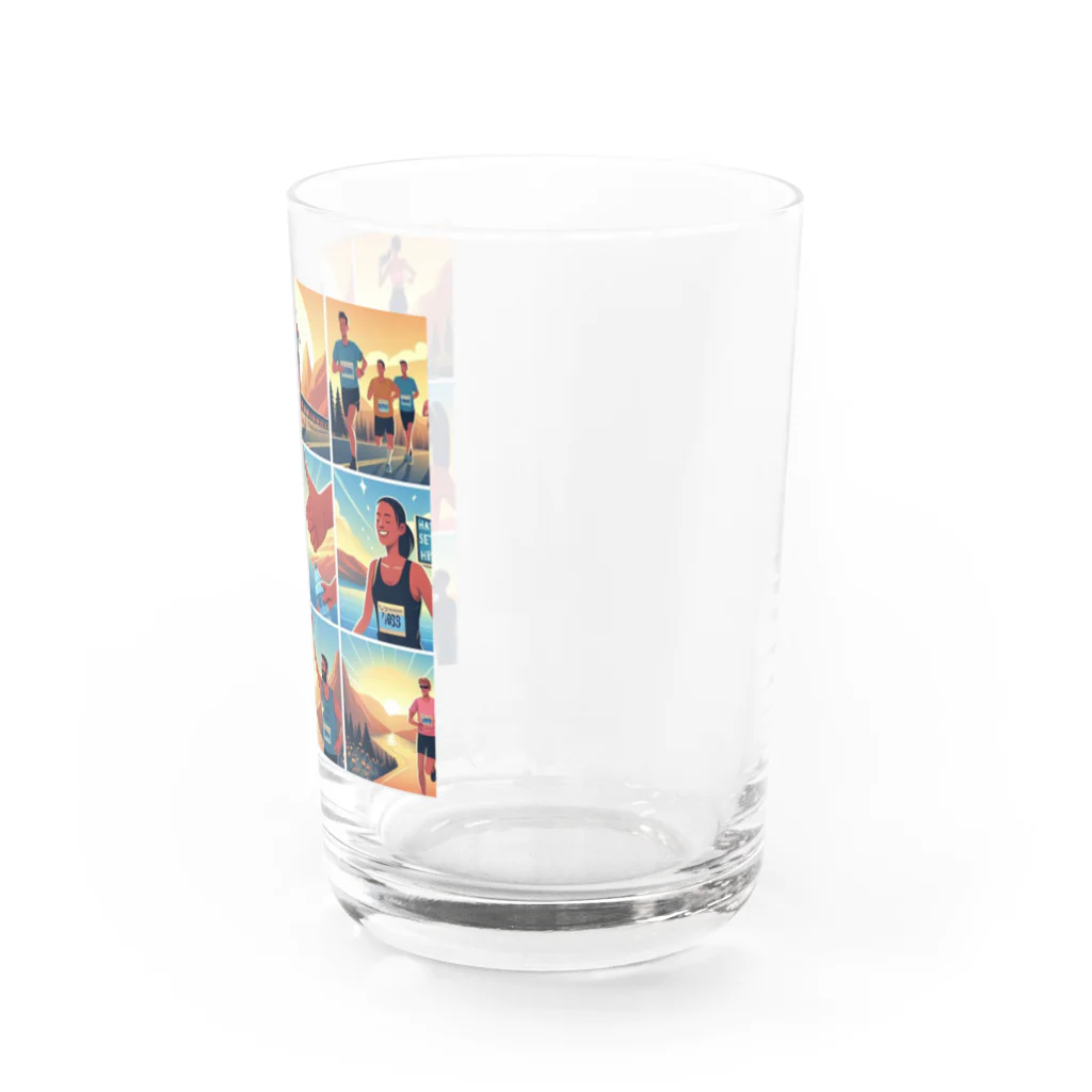 yokooooooのマラソンは世界平和なのだ Water Glass :right