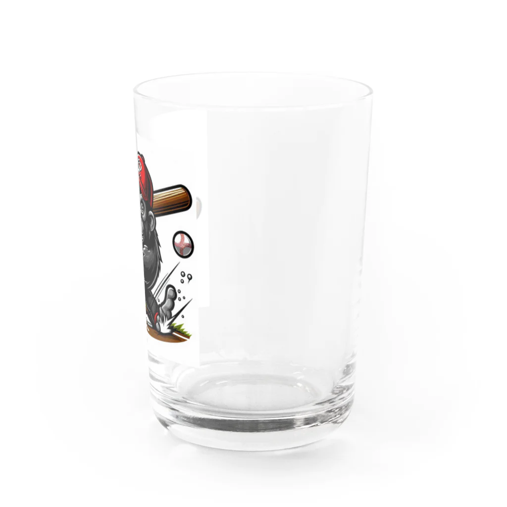 namidamakiの野球ごり Water Glass :right