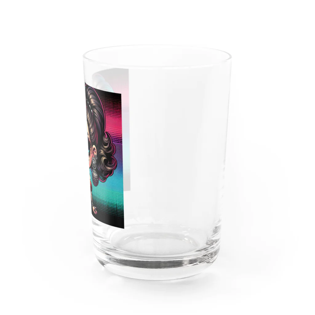 RoseTarot888Shopのtokyo night club Girl Water Glass :right