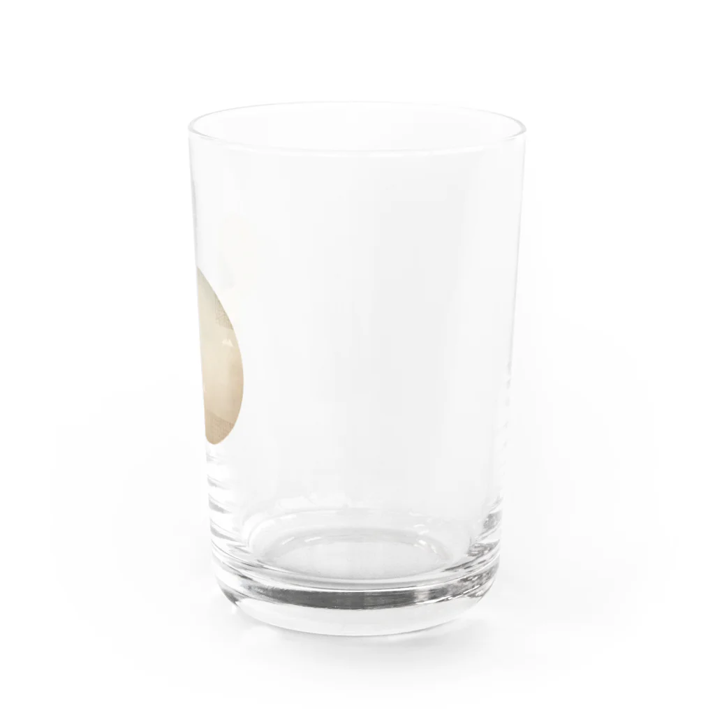 抽象画の世界の月のような抽象画 Water Glass :right