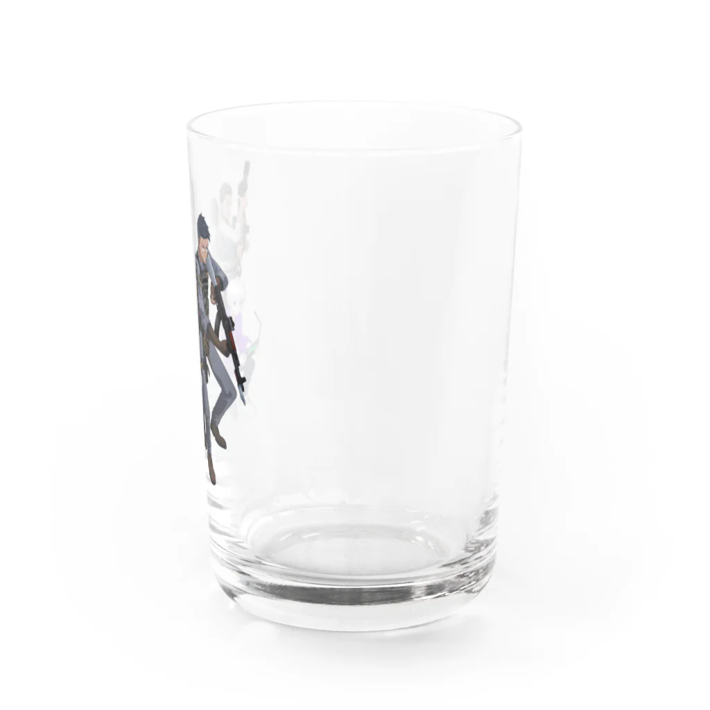 Saito Daichi【クリエイター】の『シビルミリタリーセルヴス』「チーム境」グッズ Water Glass :right