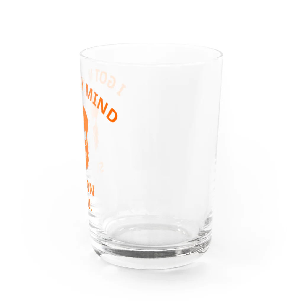 『NG （Niche・Gate）』ニッチゲート-- IN SUZURIのI GOT MY MIND SET ON YOU.(橙) Water Glass :right