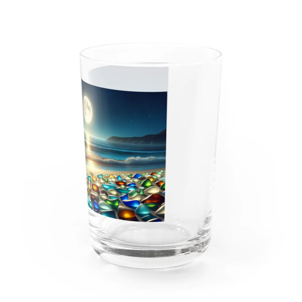 yunakiziの夜に輝くシーガラス Water Glass :right