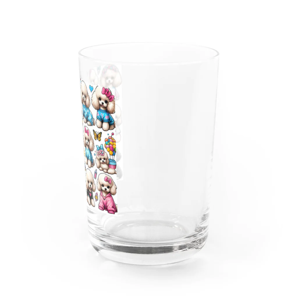 アニマルペイントの犬のグッズ Water Glass :right