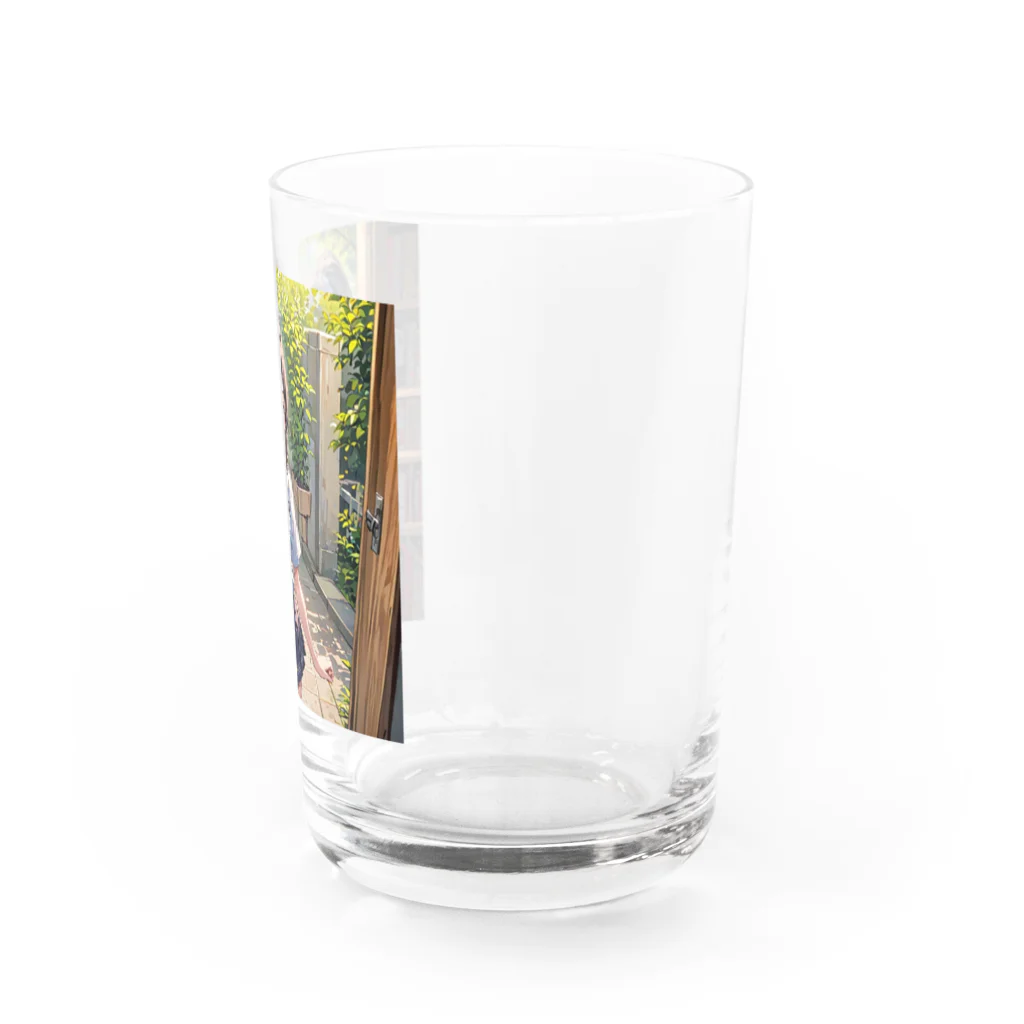 可愛嘘(かわうそ)くんの領域の田舎のJK Water Glass :right
