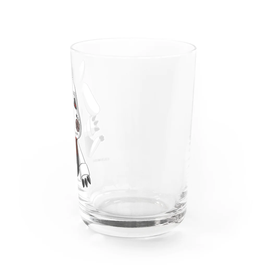 AZCo/AZCoWORKs suzuri店のRabbit × Rabbit トーマス Water Glass :right