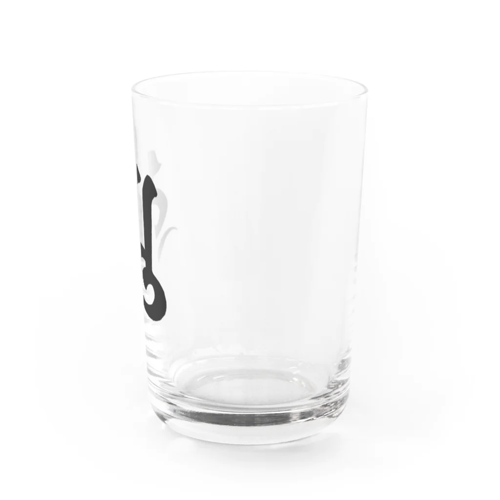 shambhala_yaの守護梵字　弥勒菩薩様の「ゆ」 Water Glass :right
