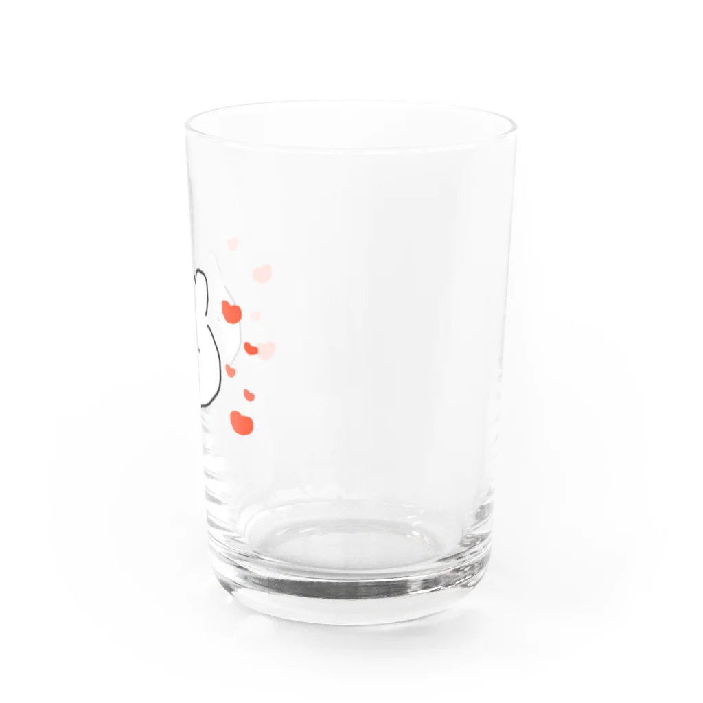 こふくの愛溢れるうさぎ Water Glass :right