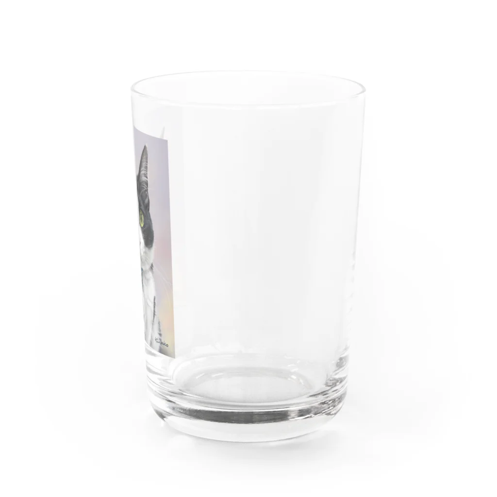 kinako-japanのハチワレ　凪ちゃん Water Glass :right