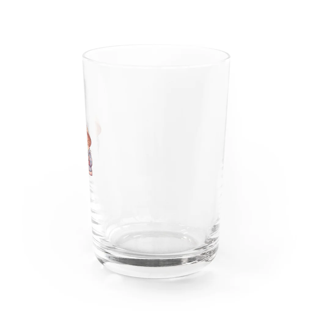 れいの和みのカワウソ：伝統衣装でこんにちは Water Glass :right