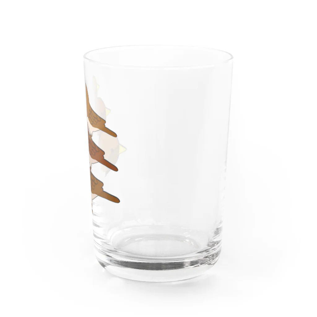 chicodeza by suzuriのすずめタワー Water Glass :right