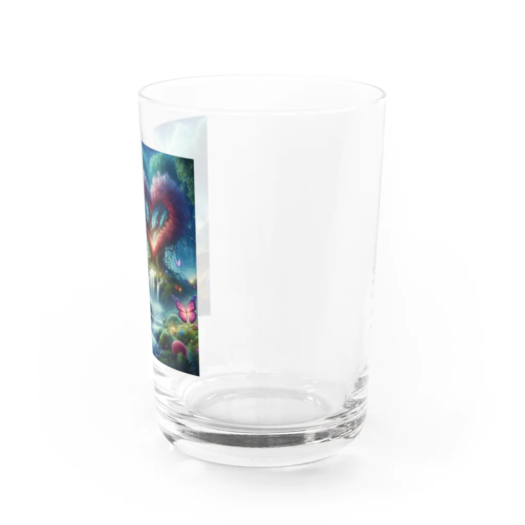 癒しの部屋の神秘的なハート Water Glass :right