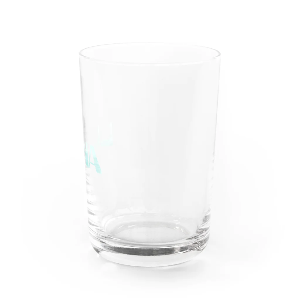 めいちゃんのLUNAロゴ Water Glass :right