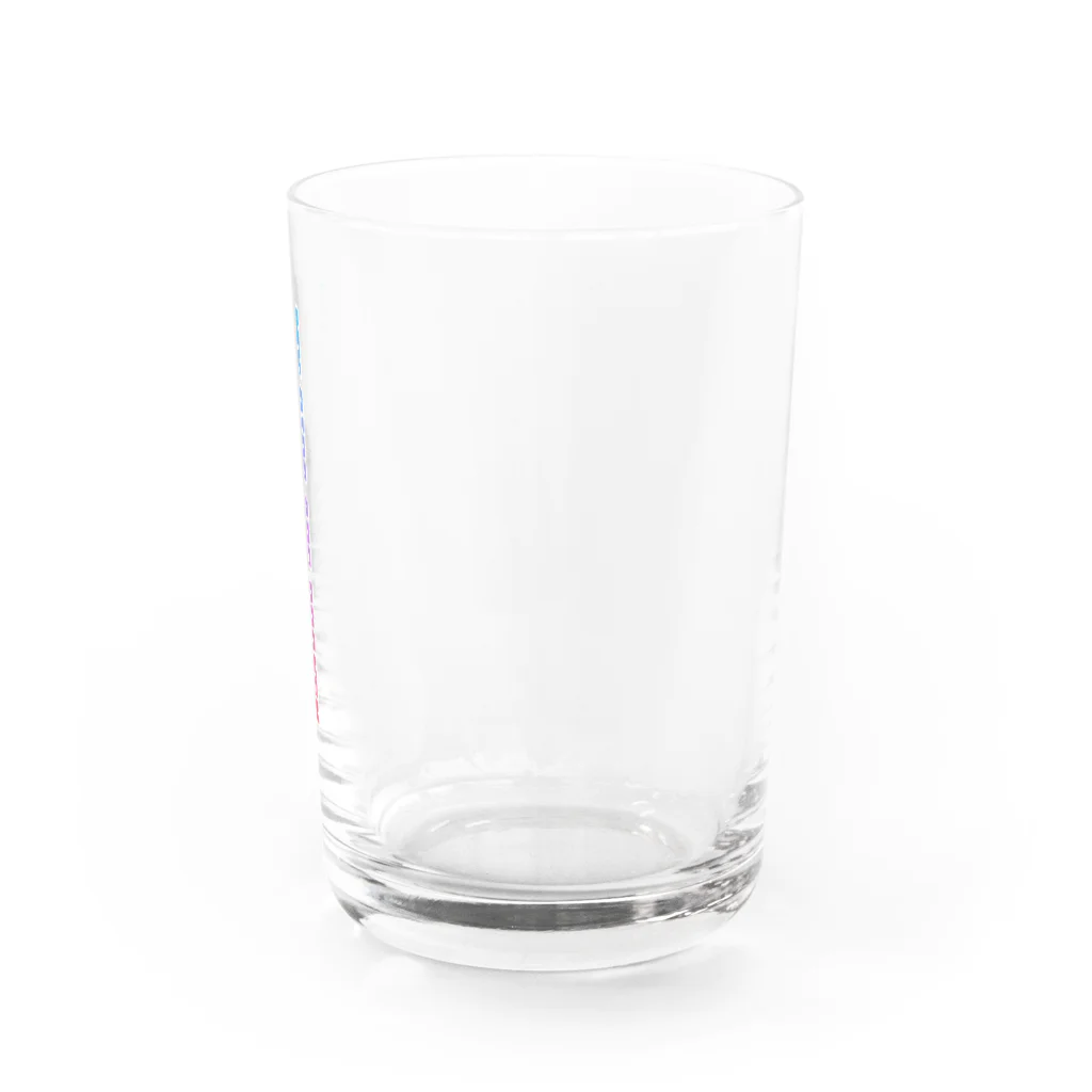 猫ねこネコ堂　SUZURI店の肋骨骨折中2-タテ Water Glass :right