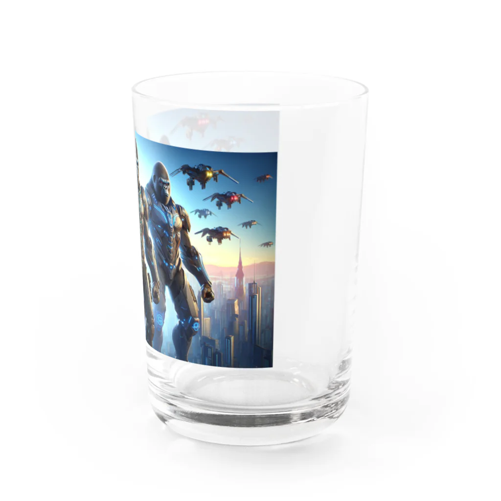 Animal_hero-457_AsukaYamamotoの立派なゴリラ Water Glass :right