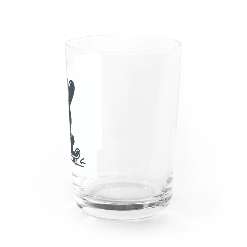 ほんわかのピョンスケーター Water Glass :right