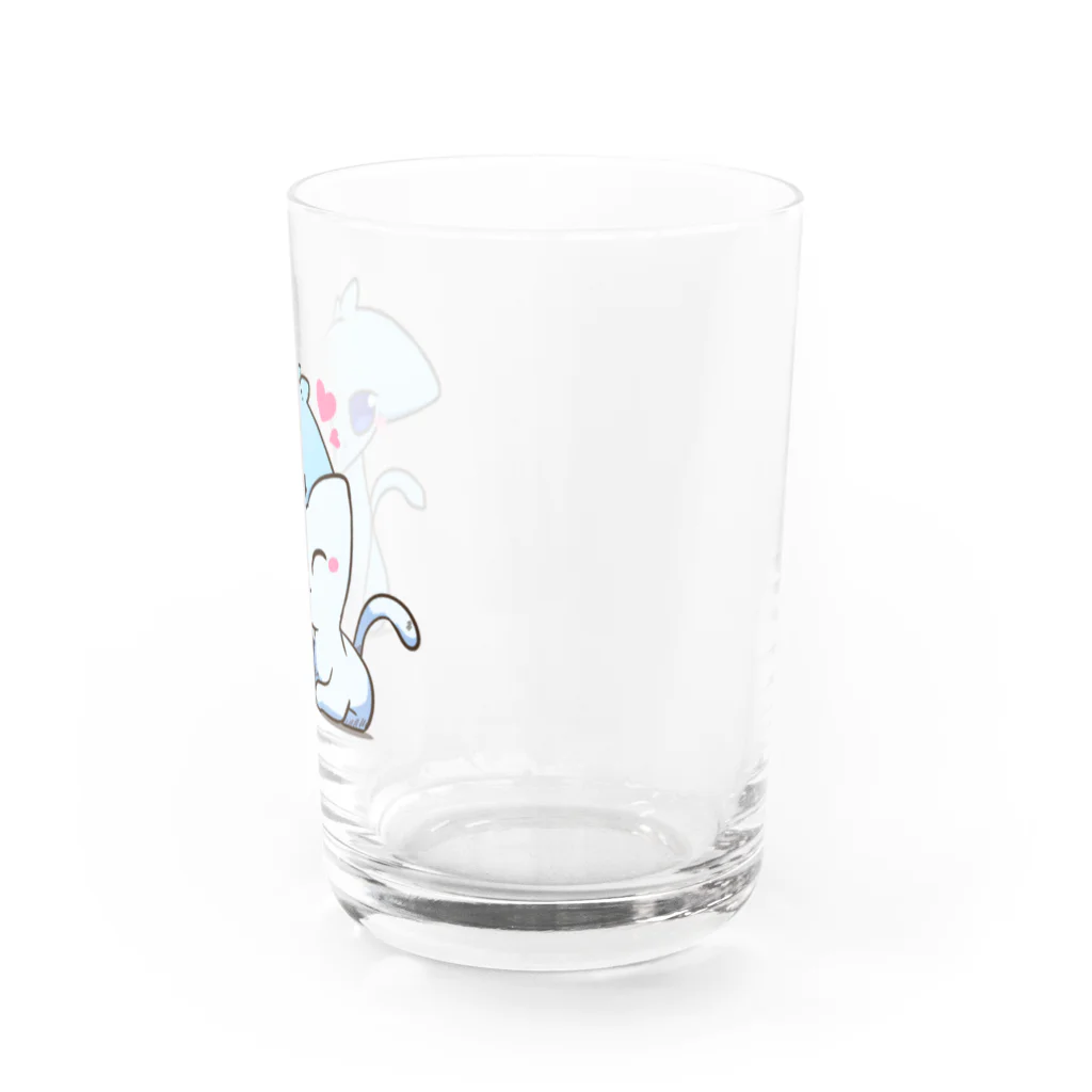 カッキー創作チャンネルのあおニャンさん＆ニャンさん Water Glass :right