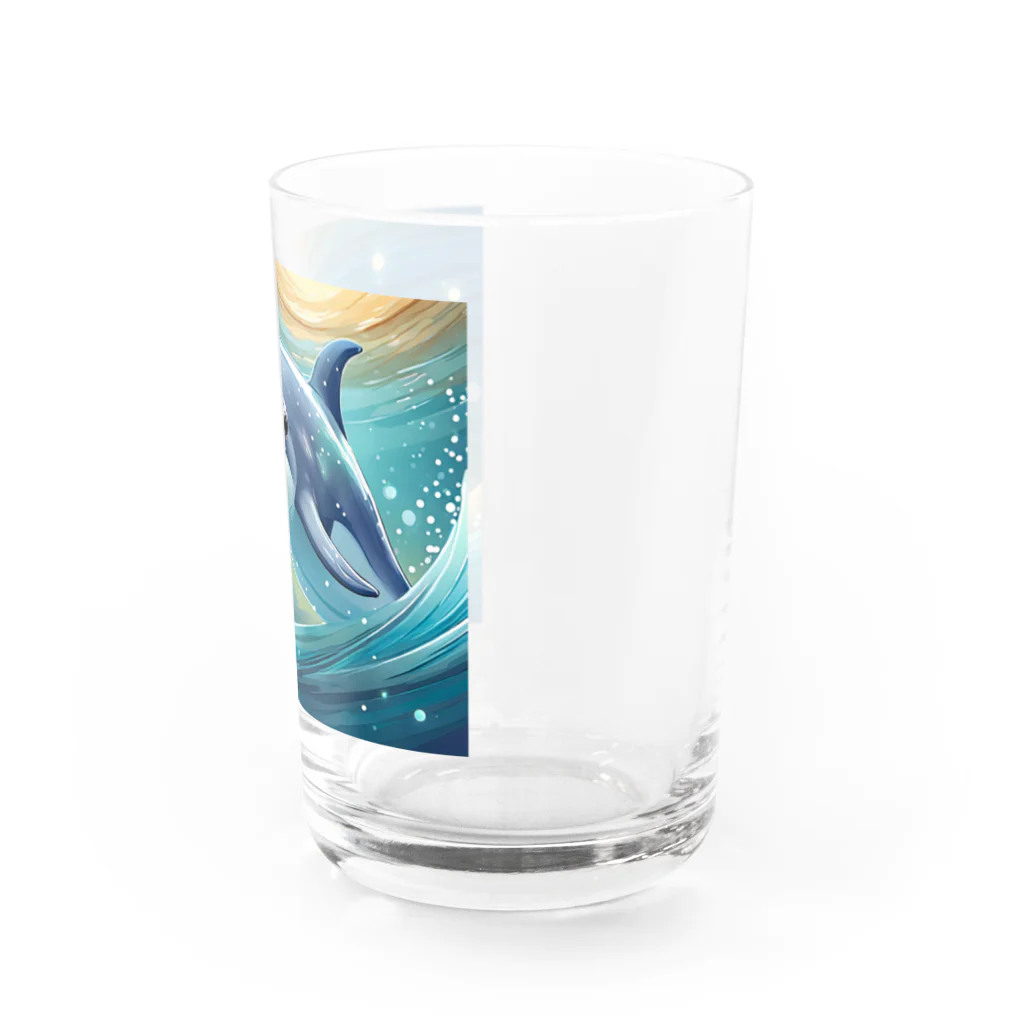 InkCraftsのかわいいイルカ Water Glass :right