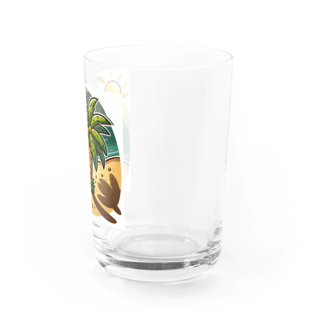 Qten369のサンセットビーチ Water Glass :right