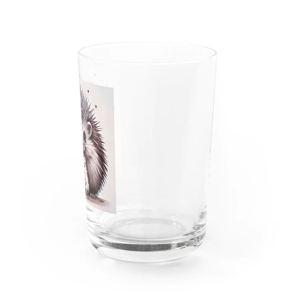 kizuna_koboのHedgehog family Water Glass :right