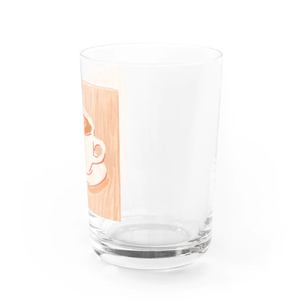 Sikisiyoのレトロ風なコーヒーイラストグッズ Water Glass :right