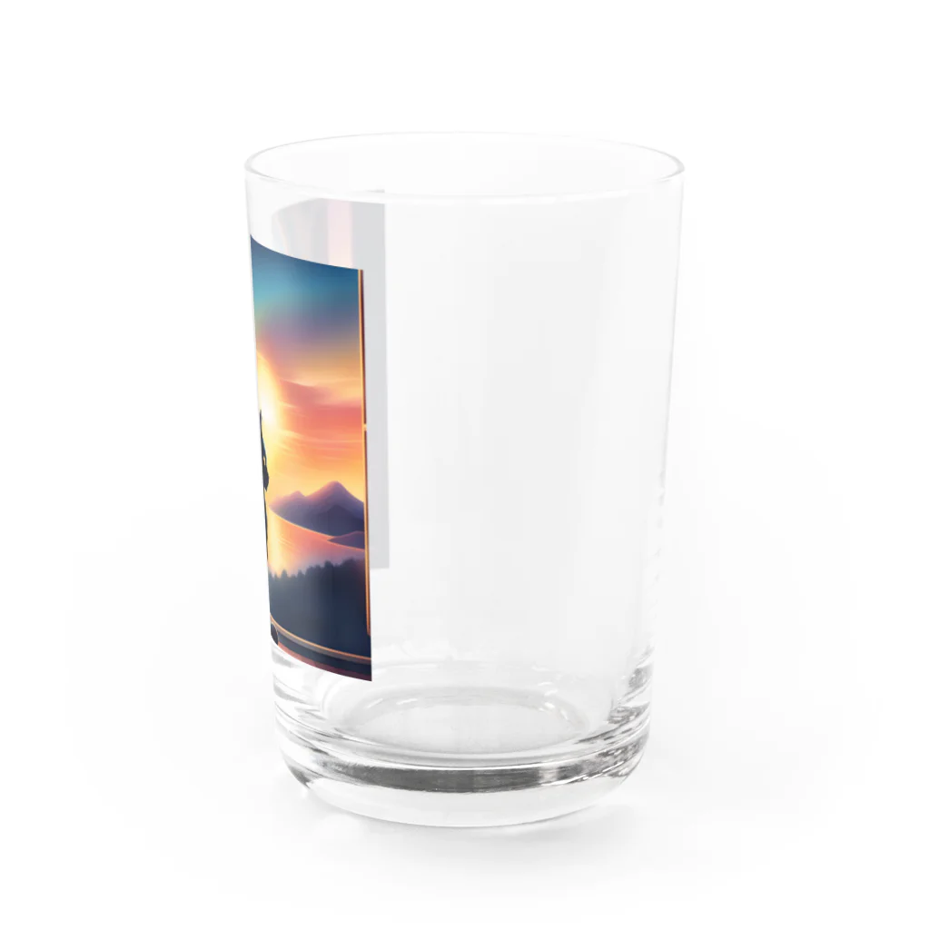 ゲルの黒猫 黒ちゃん Water Glass :right